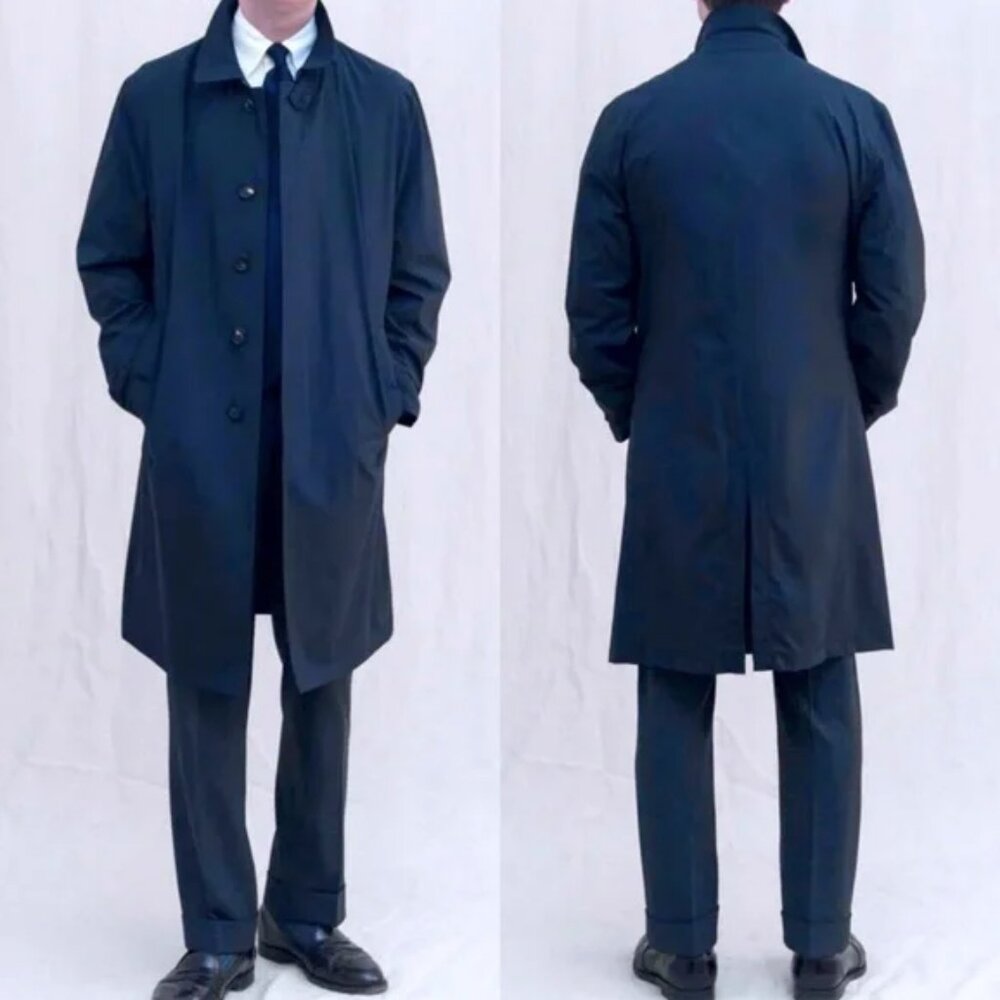 Manto Italy Packable Rain Jacket Lightweight Navy Blue Size‎ US XL 42 NEW $1147